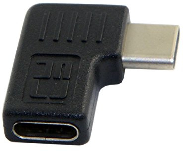 CY gauche et droite coudé 90 Degree USB-C USB 3.1 type C mâle vers femelle adaptateur d'extension pour ordinateur portable et tablette et téléphone portable