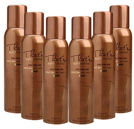 That'so, Dark Lot de 6 sprays autobronzants pour visage et décolleté, 125 ml