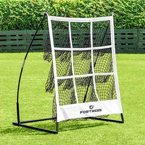 FORTRESS Portable Baseball Pitchers Pocket | 9 Hole Pitching Target Strike Zone | Softball & Baseball Net Pitching Training Aids