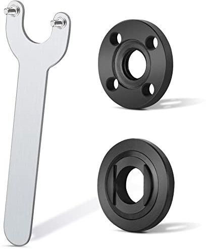 Ecarke Schleifer Flansch Winkelschlüssel Schraubenschlüssel Metall Kontermutter für Kompatibilität mit Milwaukee Makita 193465-4 Bosch Black & Decker Ryobi 4.55 5/8-11