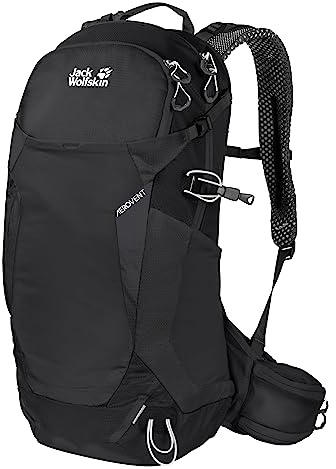 Jack Wolfskin CROSSTRAIL 24 LT Wanderrucksack, Schwarz, Einheitsgröße