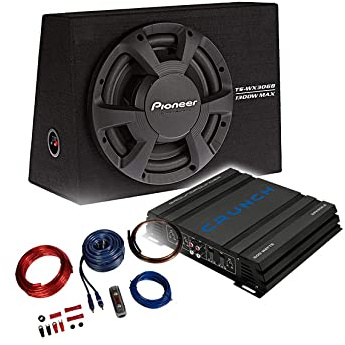 Mediadox Pioneer/Crunch Basspaket - 2-Kanal Endstufe/Verstärker+30cm Subwoofer+Kabel-Set/TS-WX306B + GPX-500.2 + KABELKIT