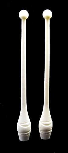 Lot de 2 bâtons de gymnastique pour femme (42 cm) (150 g) pour femme Bâtons de gymnase de danse, Gym Mailles, bâtons de rythme, gymnase pour débutants