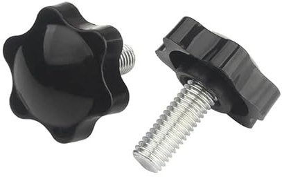 ORANXIN M4 x 20mm 5 Pcs Tornillos Cabeza moleteada Diámetro de la cabeza 25mm Perilla Manija Apretarse Tornillos de pulgar Tornillo de sujeción Plástico Agarre Hilo Máquina