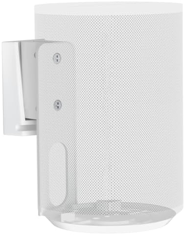 Lautsprecher Wandhalterung Halterung für Sonos Era 100 | Schwenkbar/Neigbar/Kabelmanagement Wandhalterung Lautsprecher für besser Audiogenuss,hält bis zu 3kgs (1 Halterung,Weiß)