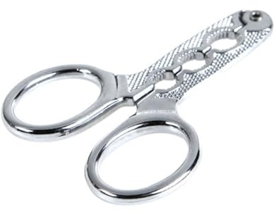 Zerodeko Pinza Sgusciatrice per Melone in Acciaio Inox a Forbice | Tre Fori di Diverse Misure, Struttura Ergonomica, Finitura Argento