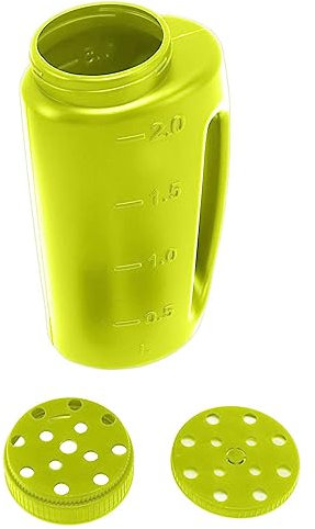 TYCIONG Spandiconcime a mano per spargere semi di erba, spargitore di semi di erba, spargitore di sale, vaso per semi (verde)