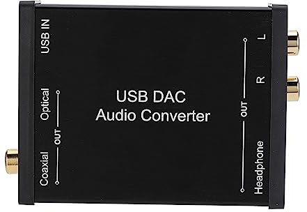 USB-DAC-Audiokonverter Digital-Analog-Soundkartenadapter für Laptop-Desktop PS4 mit Flexibler Audioschnittstelle