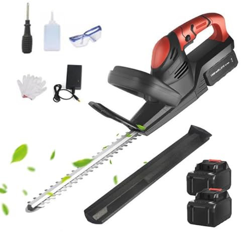 Taille-Haies sans Fil, Taille-Haies Electrique pour Batterie Makita 18V, Taille-Haies 60cm avec Batterie 21V 7500mAh*2 et Chargeur, 15 mm écartement des Dents, pour Entretien du Jardin