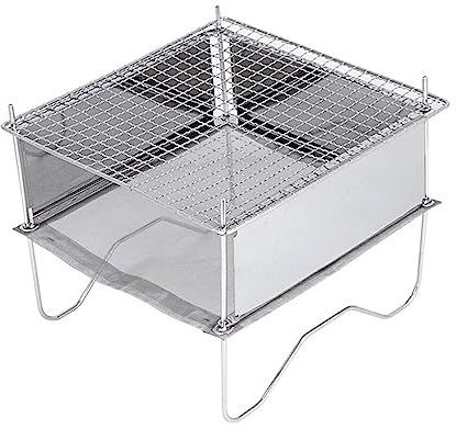 BEALIFE Faltbarer Grill Lagerfeuer Herd Edelstahl Halterung Grillen Feuer Kochen Gadgets Outdoor Picknick Camping Wandern