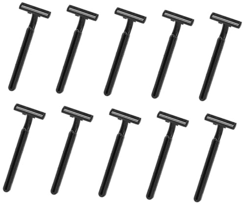 Healeved 10St Engångsrakhyvlar för Kroppshår Hårtrimmer för Underarmar och Ben Plastskärare för Professionellt och Personligt Bruk och Förvara