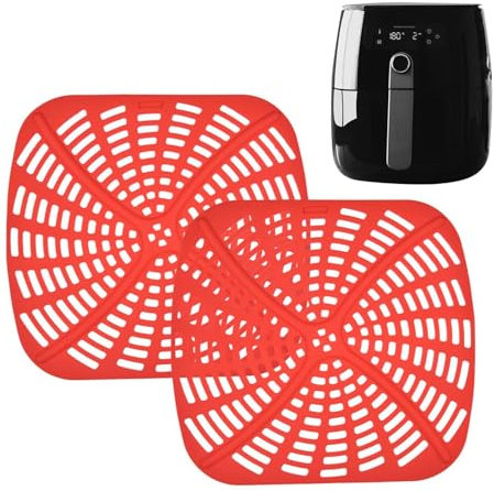 Silicone Baking Mat for Air Fryer – Perforated Silicone Coating for Air Fryer – Non-Stick Perforated Silicone Coating for Air Fryer