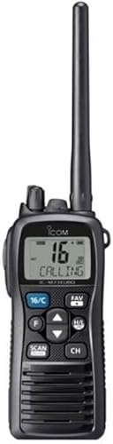 ICOM M73E VHF Marine Radio | 6W transmit power | IPX8 waterproof | Floating design | Long battery life | Channel 16 access