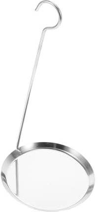 UTHCLO Cucina Acciaio Inossidabile Mestolo Per Frittura Profonda e Stampo Pancake Antiaderente Utensile Versatile Per Frittelle e Snack Per Casa e Cucina