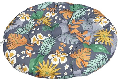 AQIGR Rundes Papasansessel Kissen Wasserdicht Sitzkissen Hängesessel Outdoor/Indoor Bodenkissen Kissen für Schwenksessel, Korbsessel Outdoor Gartenmöbel Sitzauflage Auflage(Color 17,70x70cm)