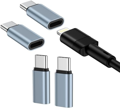 kigpozi 4 Pack Lightning to USB C Adapter for iPhone, Fast Charge Data Sync