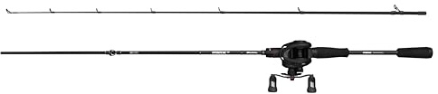 Abu Garcia MAX SX Casting Combinación de caña y Carrete | Carrete de lanzado de Perfil bajo para Agua Dulce | Sistema de 7+1 roientos | 2000 | 1,98 m | 10-40 g