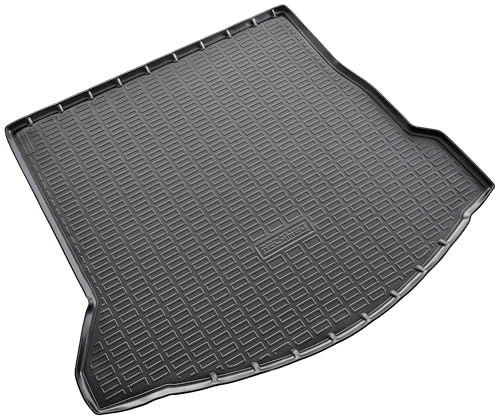 RECAMBO Tapis de protection de coffre pour Renault Grand Scenic IV | 2016-2023 | 3ème rangée pliée - Bac de coffre en caoutchouc 3D | Tapis de coffre avec bord haut | Antidérapant | Robuste