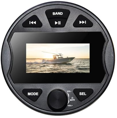 Vryzmo Lettore Multimediale MP3 Radio per Barche Bluetooth AUX USB Stereo Radio Marina Impermeabile Ampia Gamma per ATV UTV Spa RZR Radio FM AM