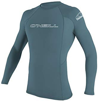 O' NEILL Herren Basic Skins 50+ Long Sleeve Rash Guard, Dusty Blue, XL