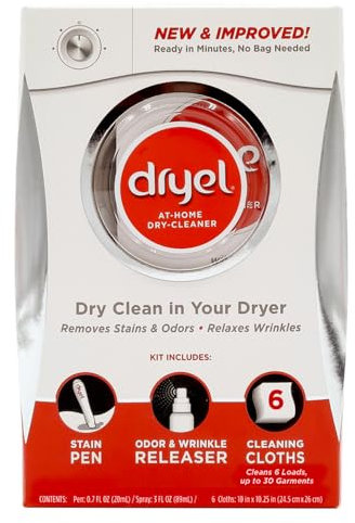 Dryel At-Home Dry Cleaning Starter Kit With Bag, Breeze Clean Scent 1 kit