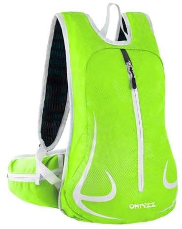 Freien Rucksäcke Unisex 14L Ultraleicht Fahrrad Reise Wander Sportrucksack, Wasserdicht Reiserucksack für Laufen Skifahren Camping Trekking Bergsteigen Radfahren Schultertaschen (Grün)