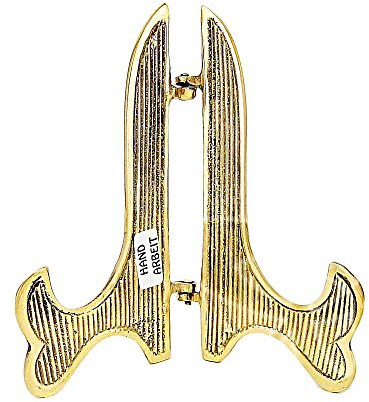 NKlaus Ikone Ständer aus massivem Messing, handgearbeitet, 18cm, 1 Stück