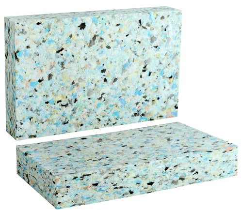 Eco-Friendly Foam Yoga Blocks (2-Pack) - Softer, High-Density Support for Yoga & Pilates, 100% Recycled Vegan Design - Size: 2 of 30x20x5cm