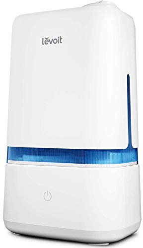 Levoit Ultraschall Luftbefeuchter 4L, 40Std Arbeitszeit 25dB Ultraleise Humidifier bis zu 35m², Dual 360° drehbaren Düsen Raumluftbefeuchter, Aromatherapie für Schlafzimmer, Wohnzimmer, Kinderzimmer