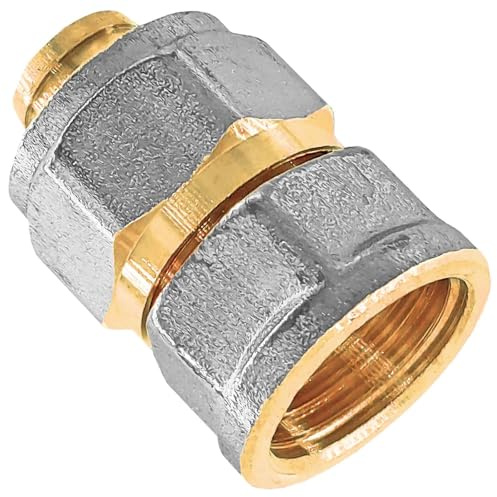 MegaHaustechnik Übergang mit 3/4 Zoll Innengewinde IG Schraubfitting für Mehrschichtverbundrohr 16x2 mm (AußenØ x Wandstärke) aus Messing Verschraubung Trinkwasser geeignet