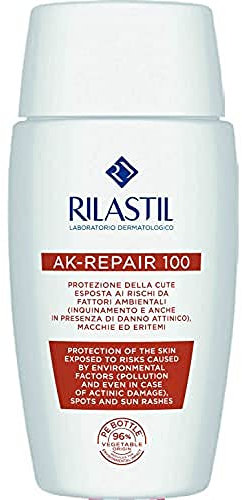 Rilastil Sun System Fotoprotector Solar Ak-Repair 100 para Pieles Delicadas y Muy Sensibles con Predisposición al Eritrema y Queratosis Actínica, 50ml