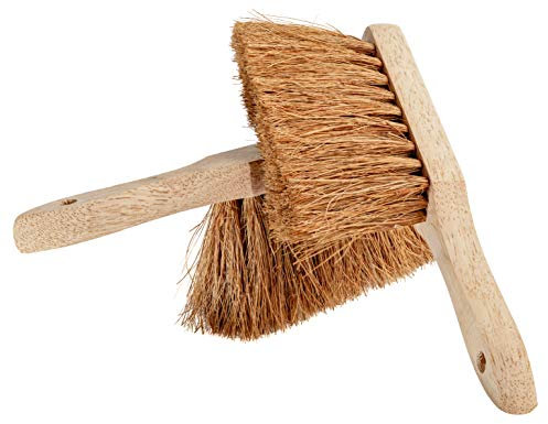 NCaan 2pk Soft Coco Hand Brush - Soft Natural Coco Bristles - Heavy Duty Wooden Scrubbing Brush