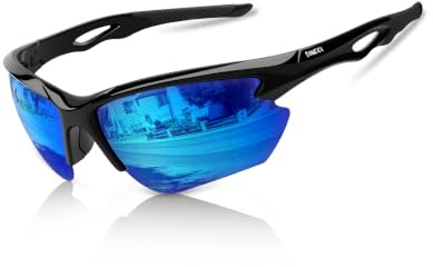 Sunglasses Men - Polarized Sports Sun Glasses Ultra Light Unbreakable Frame Eyewear UV400 Protection for Man Women