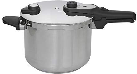 Jata HOLL2228 - Olla a Presión Rápida 8 litros, Acero Inoxidable, Apta para todas Cocinas Incluida Inducción, Diámetro 24 cm