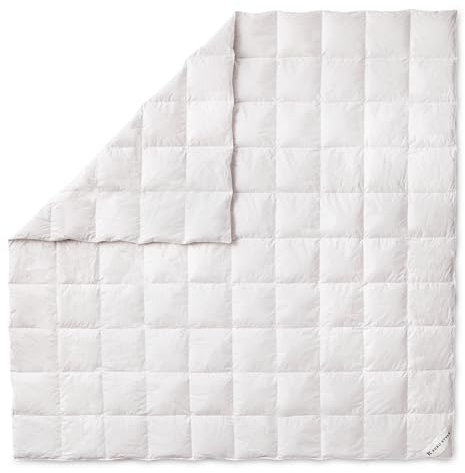 Koru Style Superior Daunen Bettdecke 200x200 cm – 90% Landdaunen / 10% Federn – leichte Sommerdecke 200x200 cm – Daunendecke – Made in Germany – Wärmeklasse 1 (leicht)