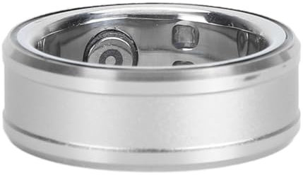 Anillo de Salud Inteligente, Rastreador de Salud de Anillo Inteligente con Función NFC, BT 5.1, Monitoreo de la Temperatura Corporal del Sueño Contador de Pasos Anillo (Silver)