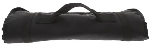 Zerodeko Bolsa Enrollable Para Chef 22 Ranuras De Tela Oxford Resistente, Organizador Portátil Para Cuchillos Profesionales, Transporte Cómodo Para Cocina y Exteriores, Color Negro