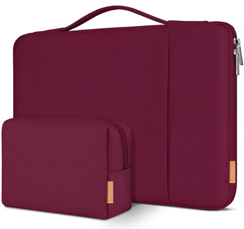 DOMISO Housse de Protection pour Ordinateur Portable 16 Pouces de Housse de Protection Antichoc pour 16 Dell/HP Pavilion Envy/ThinkPad IdeaPad/ASUS Vivobook, Vin