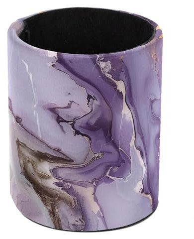 Eslifey Stifthalter, runder Stifthalter für den Schreibtisch, Lavendel, Lila, Gold, Marmor, Textur, Stiftebecher, Make-up-Pinselhalter, Ständer, Display, Schreibtisch, Schreibwaren, Organizer für