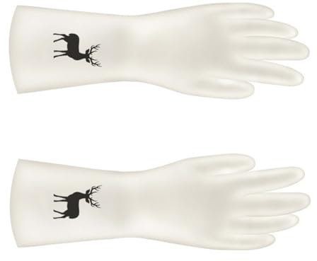Fabater Spülmaschinenhandschuhe, Wasserfeste Haushalts-Küchenhandschuhe aus Gummi (S)