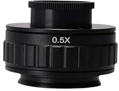 Microscopio Adattatore for montaggio a C regolabile da 0,5X 38 mm Installazione della fotocamera Tubo for microscopio stereo trinoculare for la messa a fuoco della fotocamera digitale