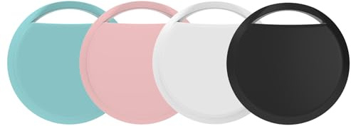 RSH Smart Tracker Tag 4er Pack, Schlüsselfinder Kompatibel mit Apple Wo ist? App (Nur iOS), Bluetooth Key Finder für Gepäck/Koffer/Brieftasche/Schlüssel, IP67 Wasserdicht, Austauschbarer Akku