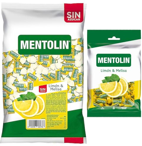 Mentolín caramelos duros limon melisa s/a bolsa 1kg y de regalo limon melisa 150g