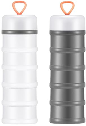 Folpus 2X Contenedores de Proteínas, a Prueba de Fugas, Regalo, 5 Piezas, Apilables, para