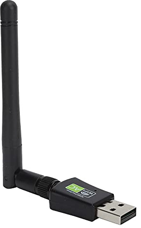 KIMISS Récepteur Adaptateur WiFi USB Double Bande 600Mbps, 2.4Ghz/5Ghz, Carte sans Fil Rapide pour Ordinateur de Bureau et Ordinateur Portable