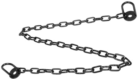 DIYEAH Cadena de Barrera de Acero Negro 6 MM X 15 M Conector para Protección de Seguridad en Barandillas de Río Columpios y Macetas Suministros para Cercas y Uso Exterior
