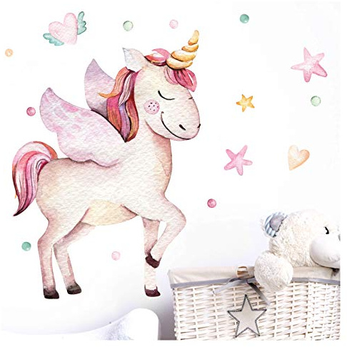 Little Deco Einhorn mit Sterne & Herzen DL214-11