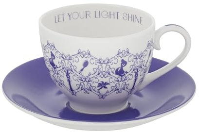 English Ladies Co. - Tazza da tè con piattino, motivo: Principesse Disney, Rapunzel
