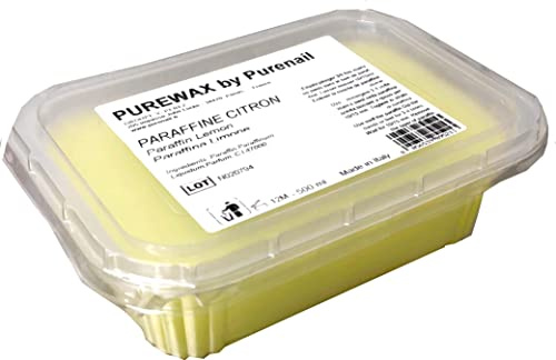 Purewax | 15 pains | 500 ml | paraffine CITRON | soin des mains | chauffe paraffine