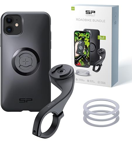 SP CONNECT Road Bike Bundle | SPC+ | für iPhone 11/XR | Handyhalter für Road Bike| Fahrrad Handy Halterung Gadget